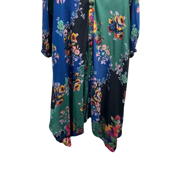 Anthropologie Robin Floral-Print Shirtdress midi dress Size 12 boho‎ spring - Picture 7 of 11